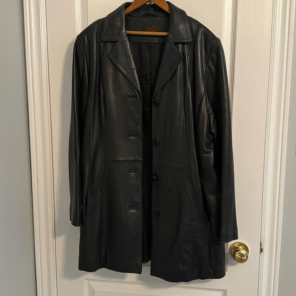 Women’s large leather jacket
